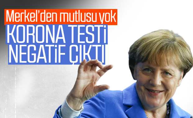 Merkel'in korona test sonucu negatif çıktı