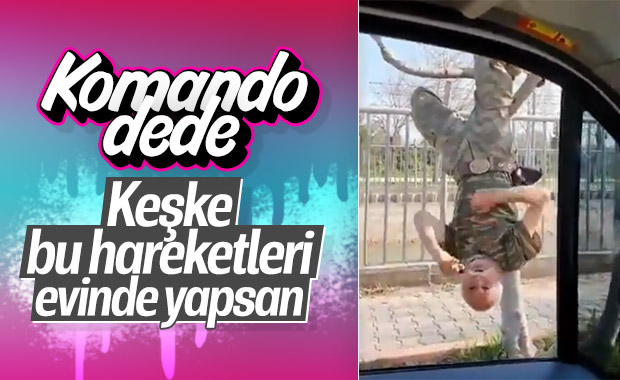 Komando dede, polise yakalandı
