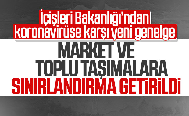Market ve toplu taşımalara koronavirüs tedbirleri