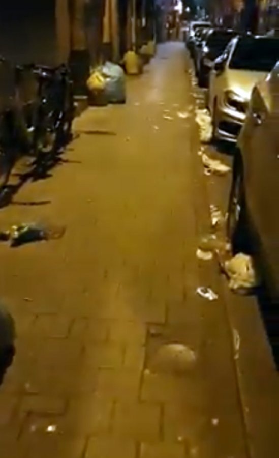 Belçika'da sokaklar çöpten geçilmiyor
