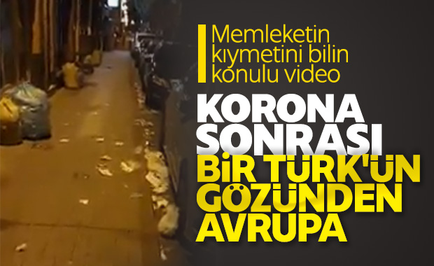Belçika'da sokaklar çöpten geçilmiyor