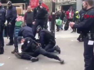 Fransa'da sokak yasağına uymayanlara sert müdahale