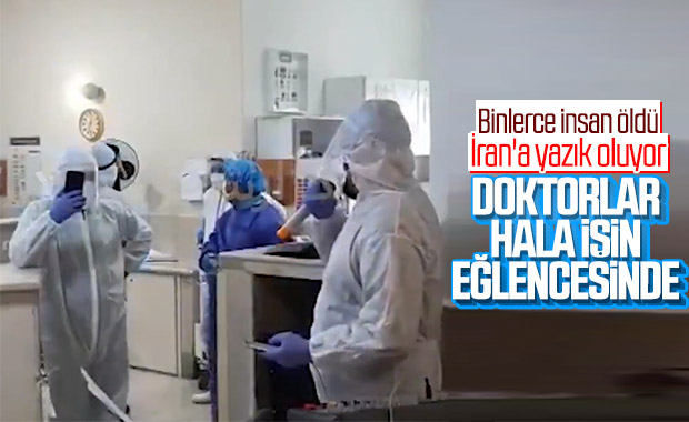 İran'da doktorlar hastanede göbek attı