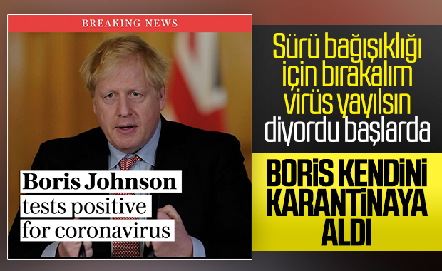 Boris Johnson koronavirüse yakalandı 