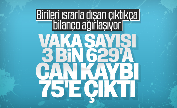 Türkiye'de koronadan ölenlerin sayısı 75'e çıktı