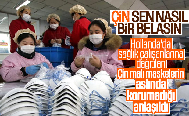Hollanda, Çin’den aldığı 600 bin maskeyi toplatıyor