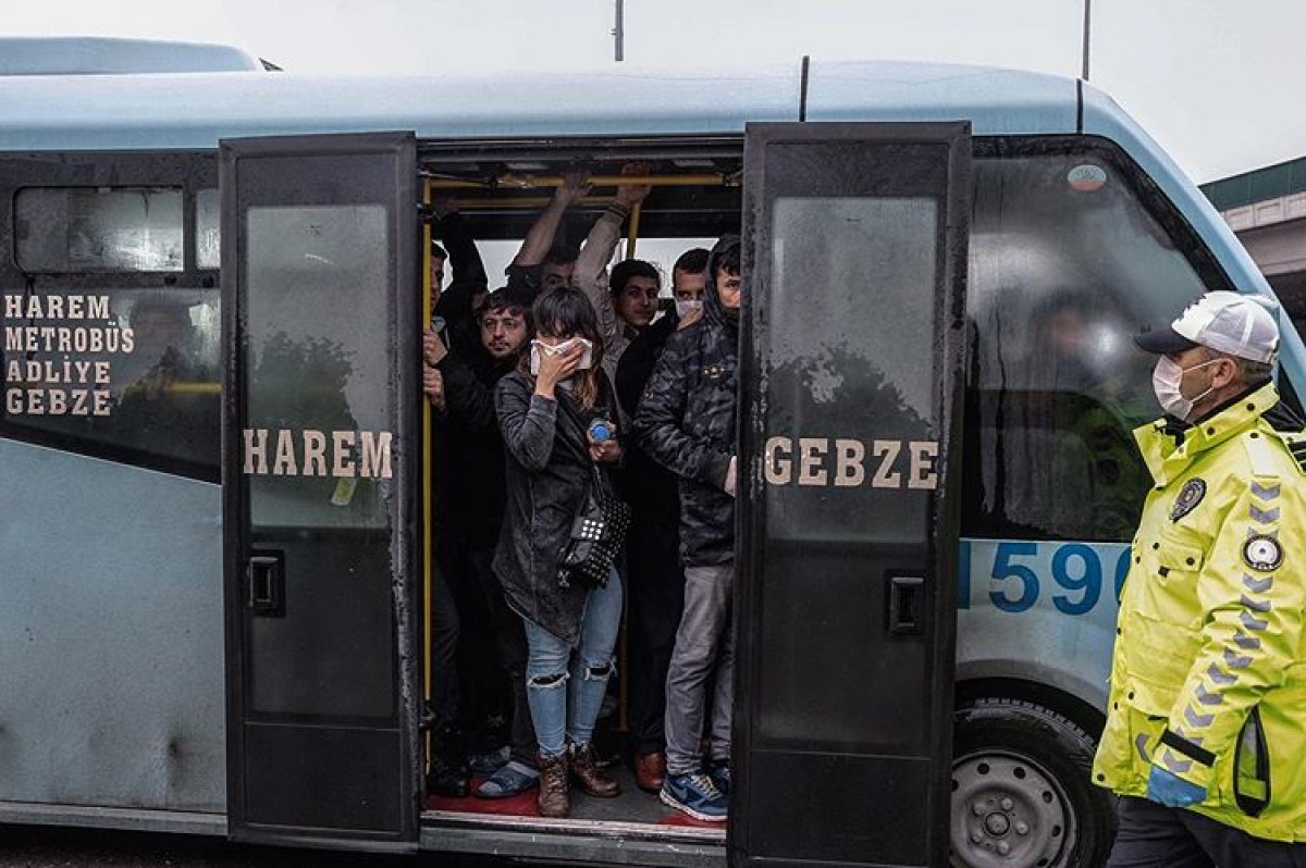 İstanbul'da toplu ulaşım araçlarında korona denetimi