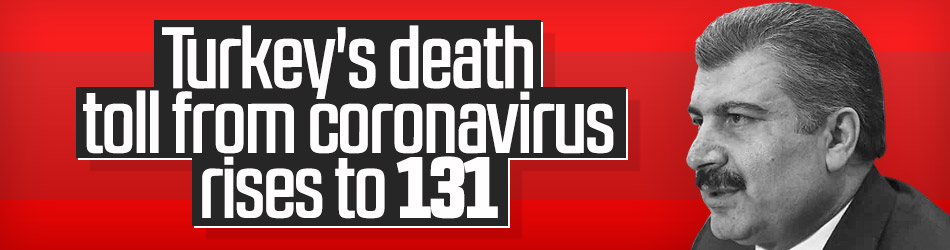 Turkey's death toll from coronavirus rises to 131