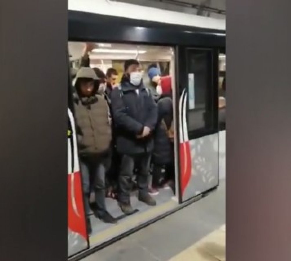 Yenikapı - Kirazlı metrosunda yoğunluk