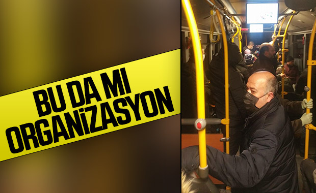 İBB'nin otobüslerinde hala sosyal mesafe kuralı yok