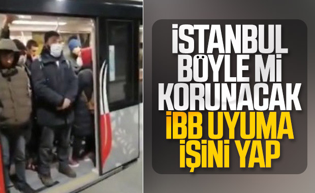 Yenikapı - Kirazlı metrosunda yoğunluk