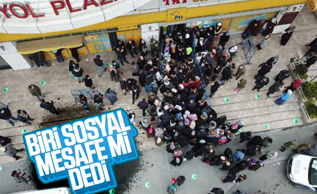 İstanbul'da yardım parasını almak isteyen PTT'ye koştu