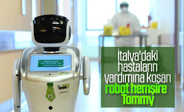 Robot hemşire Tommy, İtalya'daki doktorlara yardım ediyor