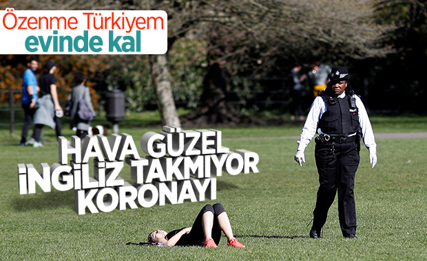 Londra'da güneşli havayı görenler sokağa çıktı