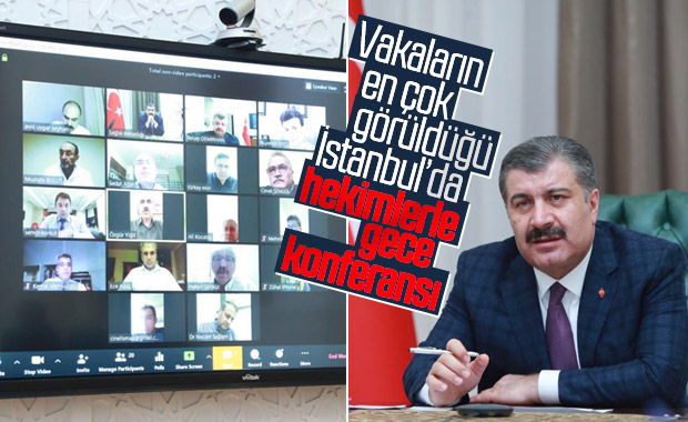 Sağlık Bakanı Koca, İstanbul için hekimlerle buluştu