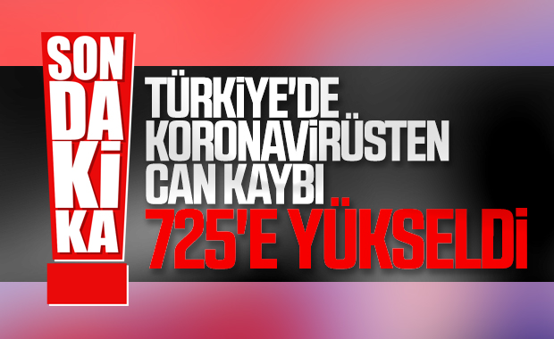 Korona nedeniyle can kaybı 725'e yükseldi