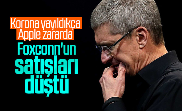 Apple tedarikçisi Foxconn'un satışları azaldı