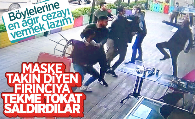 Maske uyarısı yapan fırıncı 4 kişinin saldırısına uğradı