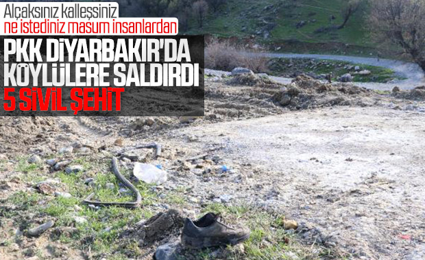 Diyarbakır'da PKK'lı teröristler köylülere saldırdı: 5 şehit
