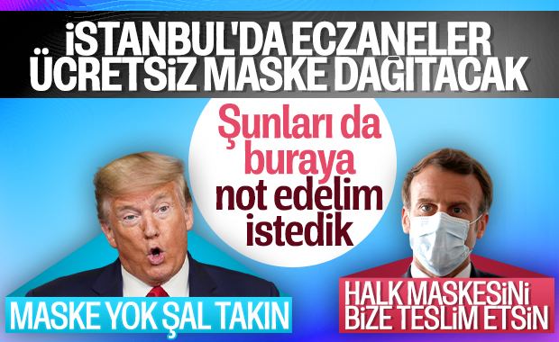 İstanbul'da eczanelerden bedava maske dağıtılacak