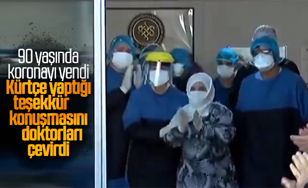 90 yaşındaki kadın, koronayı atlattı