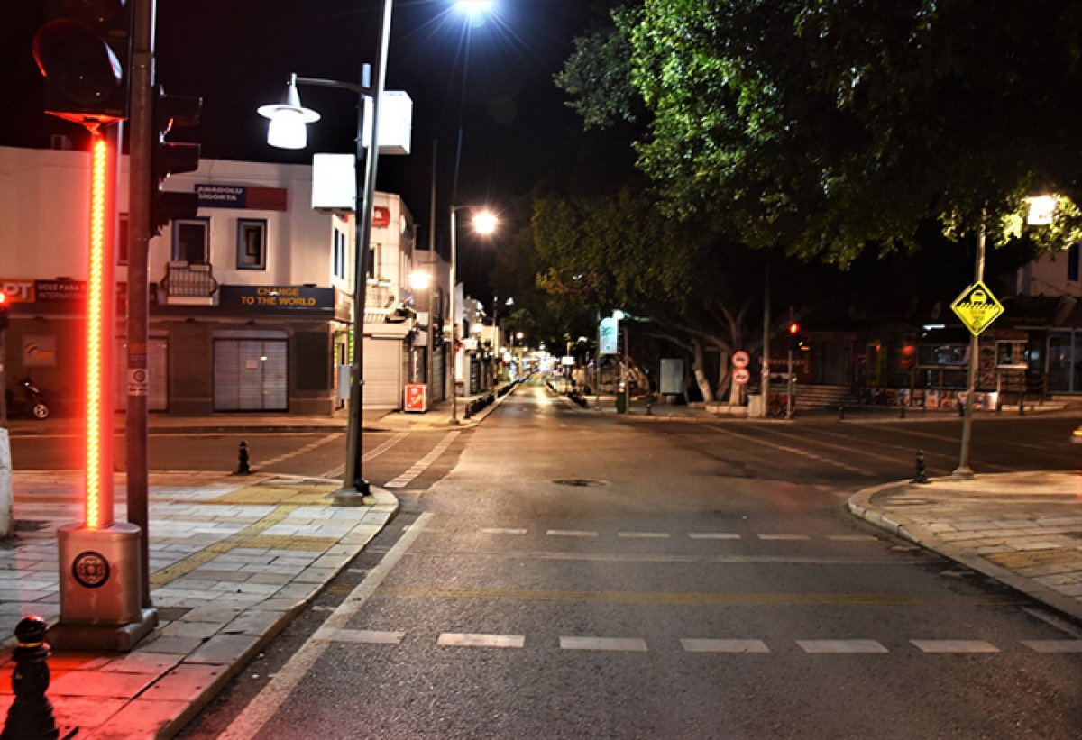 Sokak yasağının ardından caddelerde sessizlik