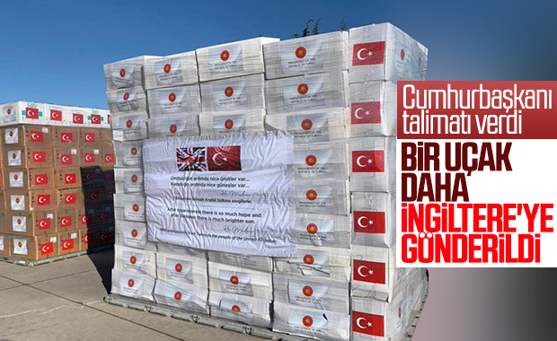 İngiltere'ye ikinci grup sağlık malzemesi gönderildi