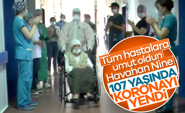 İstanbul'da, 107 yaşındaki yaşlı kadın koronayı yendi