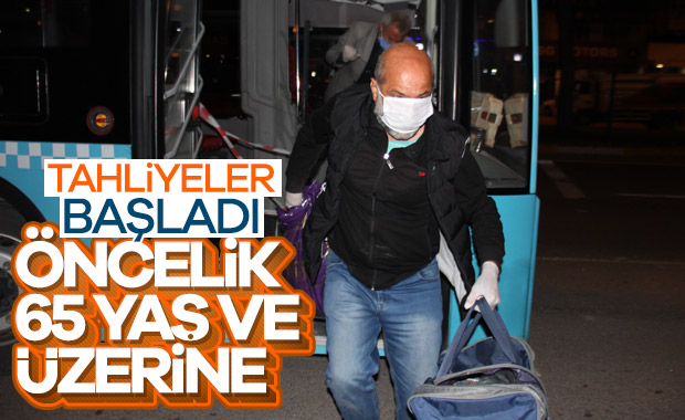 Cezaevlerinde tahliyeler başladı
