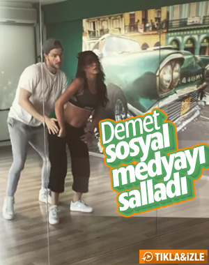 Demet Özdemir'in dans şovuna beğeni yağdı