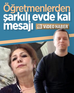 İzmir'deki öğretmenlerden şarkılı 'evde kalın' çağrısı