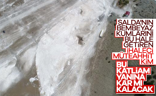 Salda Gölü'ndeki tahribattan geriye kalanlar