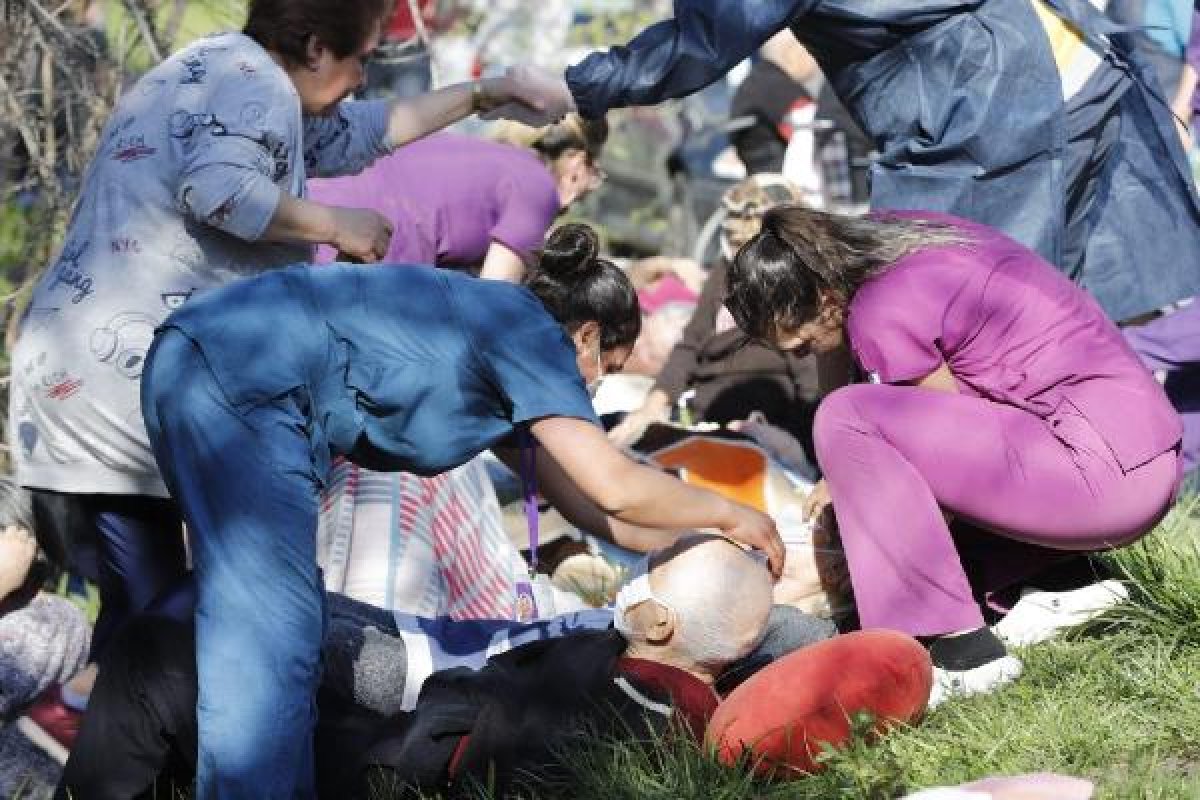 Ankara'da, yaşlı bakım merkezinde yangın çıktı