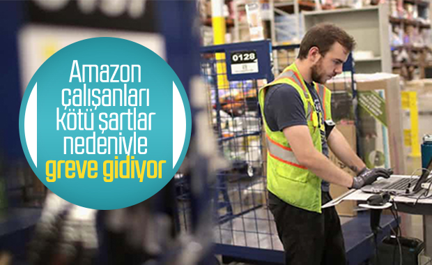 Amazon çalışanları, kötü koşullar nedeniyle grev yapacak