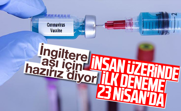 İngiltere, korona aşısını insanlar üzerinde denemeye başlıyor