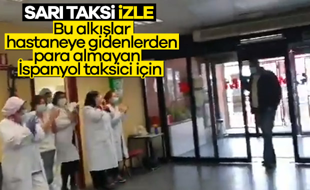 İspanya'da hastaları ücretsiz taşıyan taksiciye sürpriz