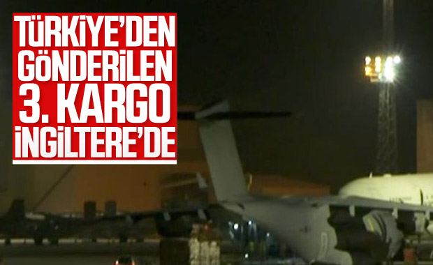 Türkiye'nin gönderdiği sağlık ekipmanları İngiltere'de