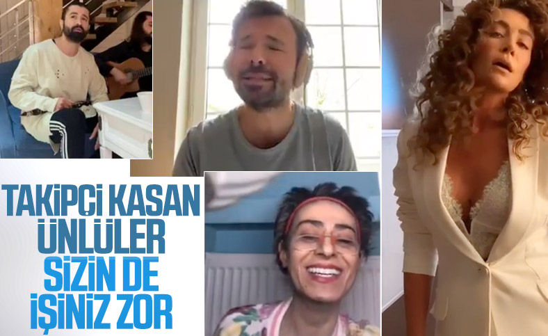 Ünlüler korona döneminde takipçi kasıyor