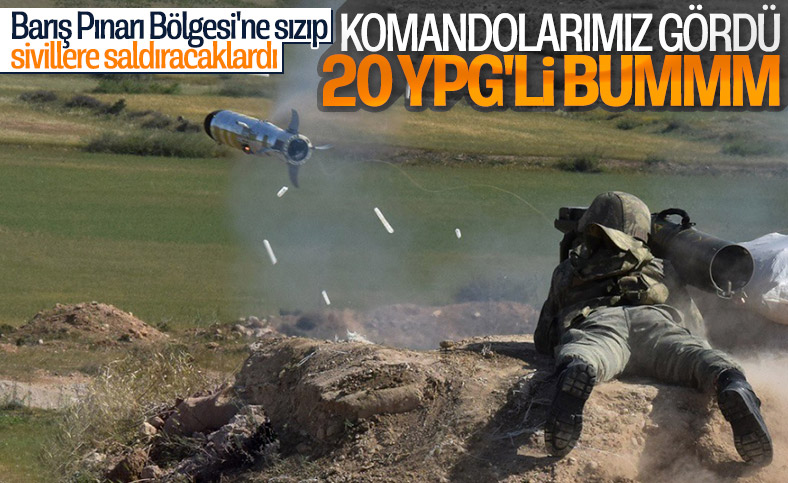 Barış Pınarı bölgesinde 20 terörist öldürüldü