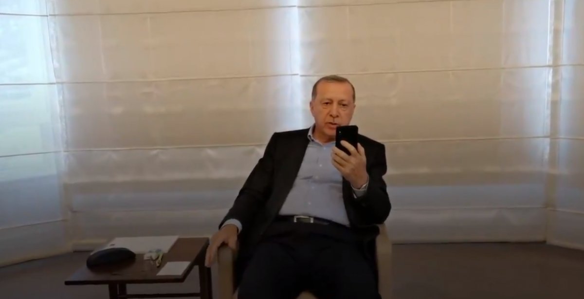 Cumhurbaşkanı Erdoğan Leyla Gülüşken ile görüştü