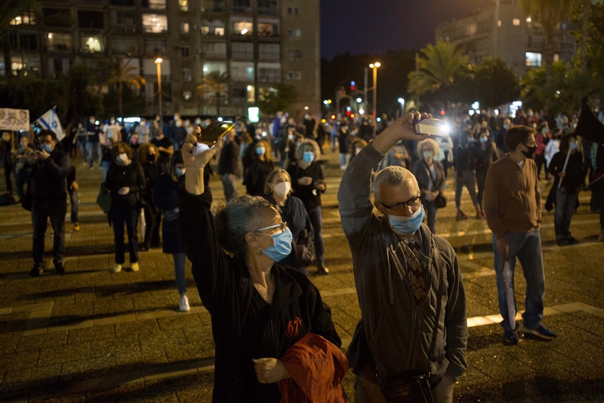 İsrail'de Netanyahu protestosu