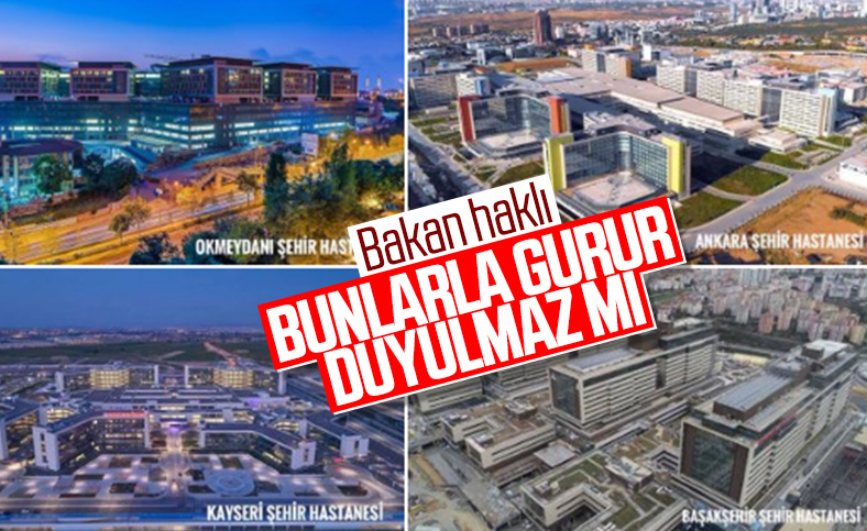 Bakan Koca'nın şehir hastaneleri paylaşımı