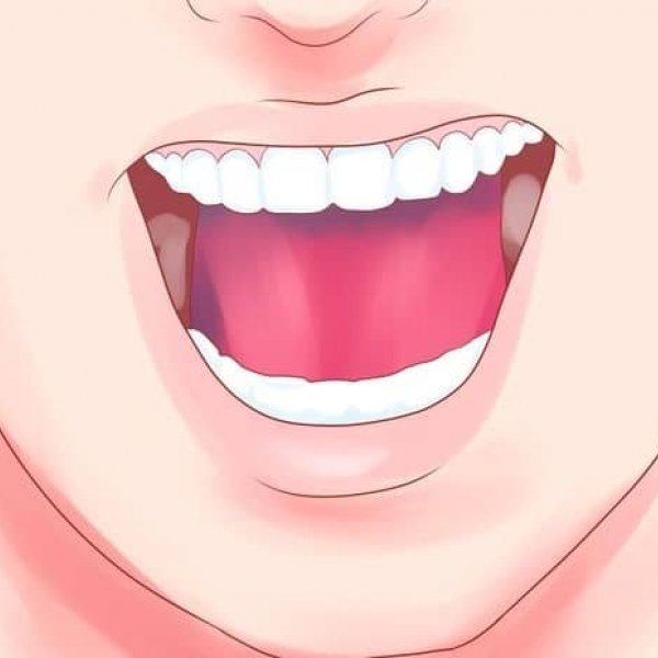 Anime mouth front view