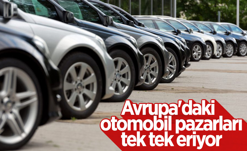 Avrupa otomobil pazarı ilk çeyrekte yüzde 26 küçüldü