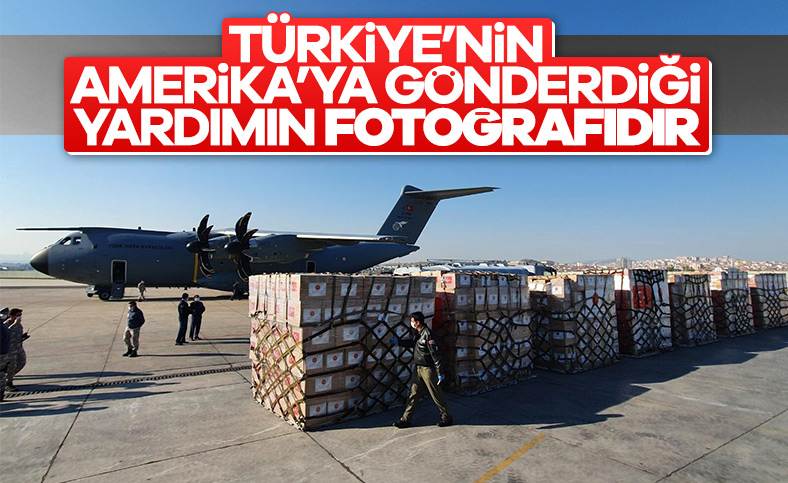 Türkiye'den Amerika'ya yardım malzemesi