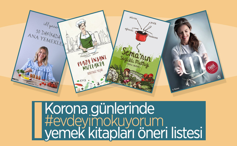 Korona günlerinde #evdeyimokuyorum yemek kitapları öneri listesi