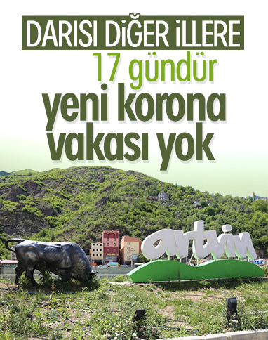 Artvin'de 17 gündür yeni vaka yok 