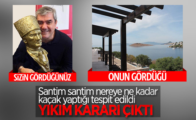 Bodrum Belediyesi, Özdil'in kaçak yaptığını tescilledi