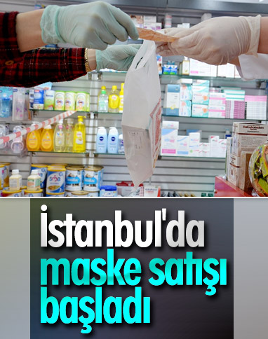 İstanbul'da ücretli maske satışı başladı