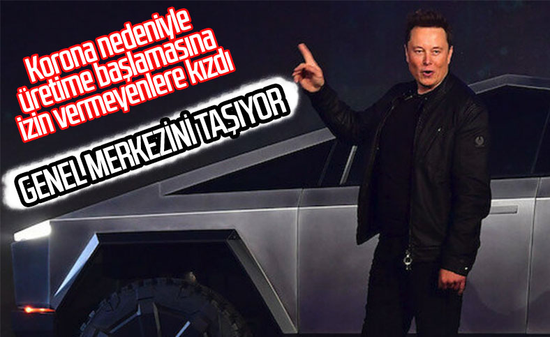 Elon Musk, Tesla'nın genel merkezini taşıma kararı aldı